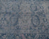 9 Ft Vintage Gray Blue Persian Style Distressed Hand Knotted Low Pile Wool Runner Rug